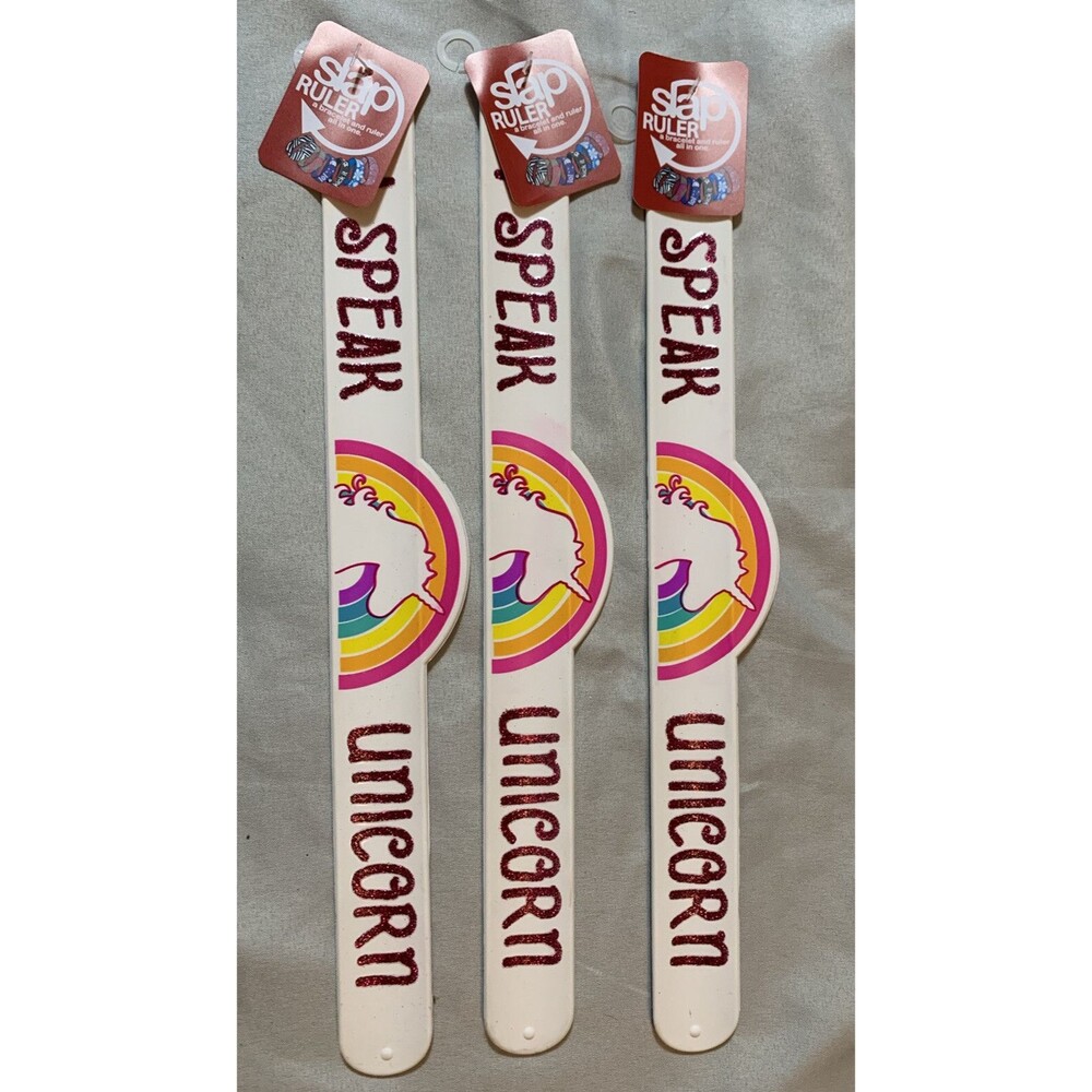 Lingos Snap Bracelet Ruler -Unicorn Designs Set Of 3